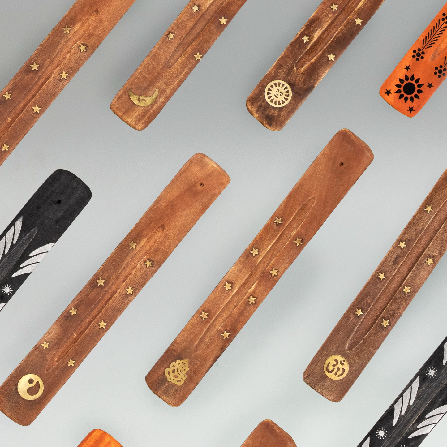 Wooden Incense Holder – 9 Sacred Variants