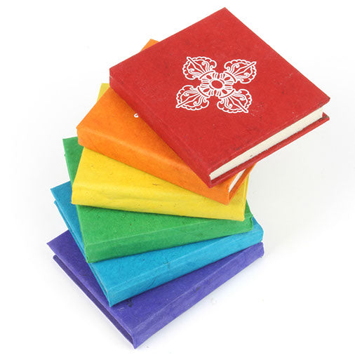Mini Lokta Paper Journals – Set of 4 (Random Colours & Designs)