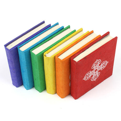 Mini Lokta Paper Journals – Set of 4 (Random Colours & Designs)