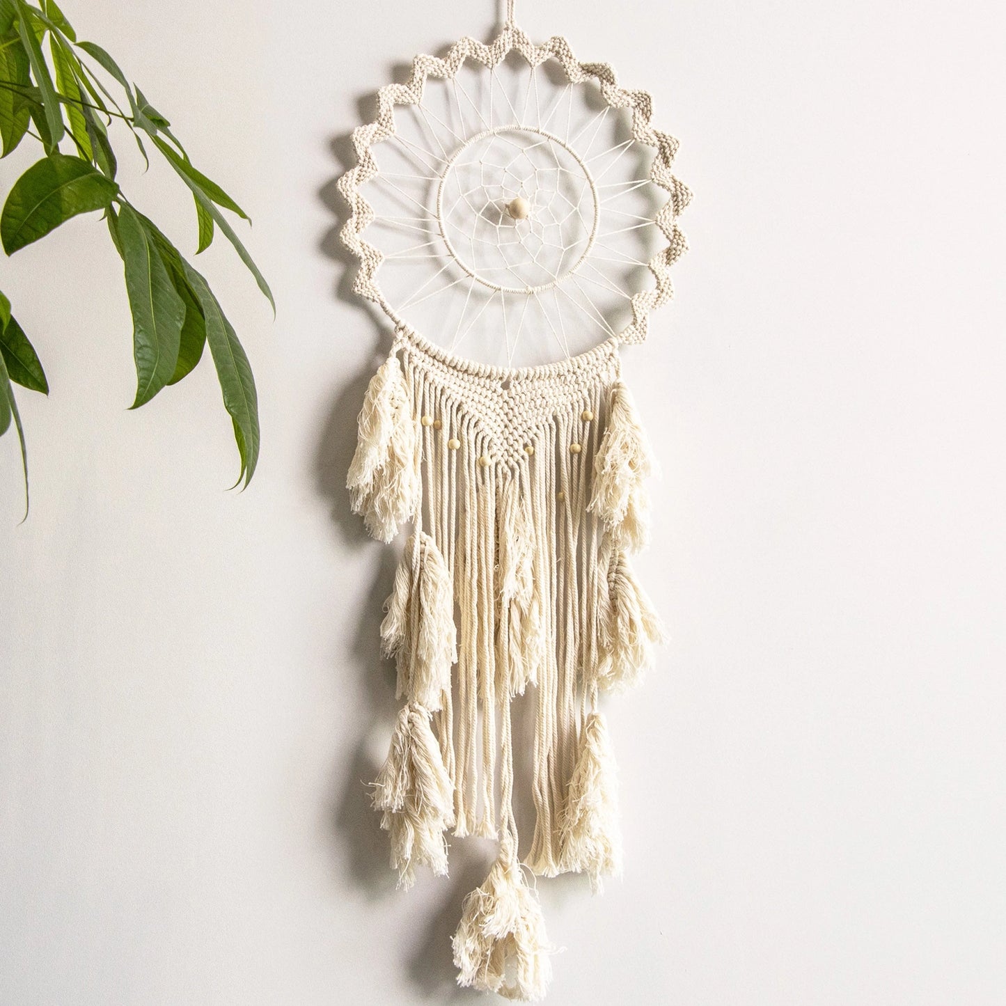 Macramé Dream Catcher Wall Hanging - Aspen / Luna