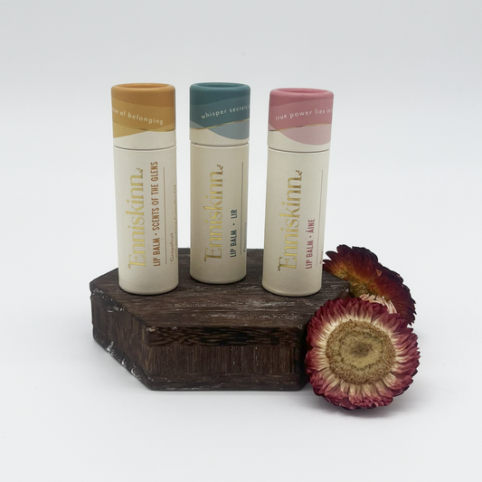 Enniskinn Lip Balm – Natural Botanical Flavours (Rose, Peppermint, Grapefruit)